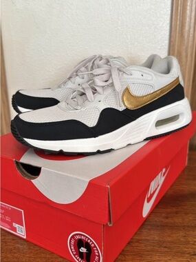 Nike WMNS Air Max SC SE in Phantom, Metallic Gold & Black